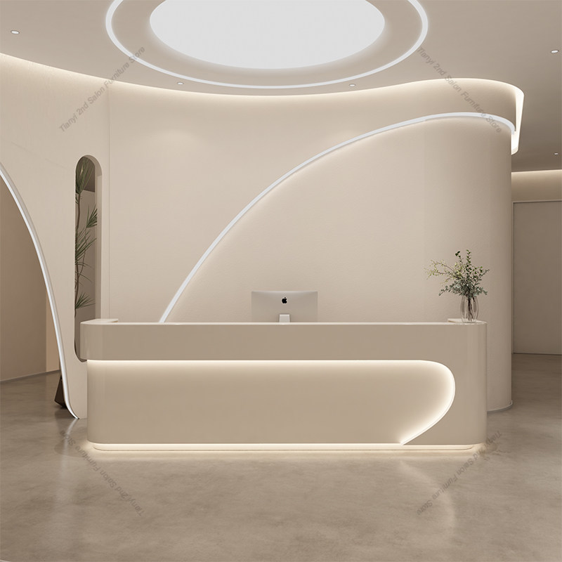 Office Furniture High End - モダンデザインのバーカウンター 北欧の高級衣料品店 医療美容会社のフロントデスク オフィス家具 バルカオ・レセプション FYRD