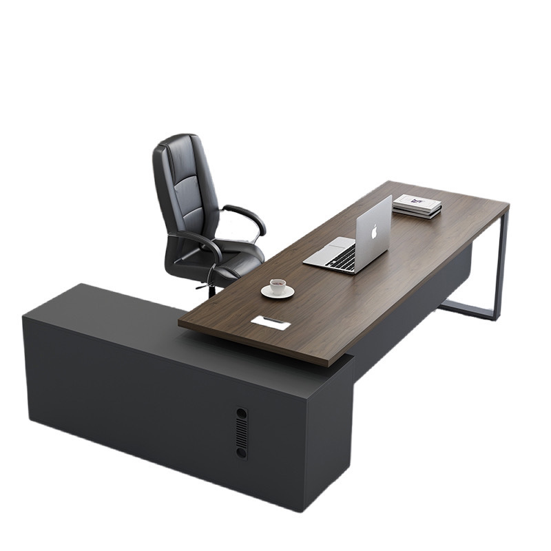 Office Furniture Group - ボスデスク シンプルモダンオフィス家具 大型クラスデスク 財務監督者用 マネージャーテーブル シングルオフィスデスク＆チェアセット