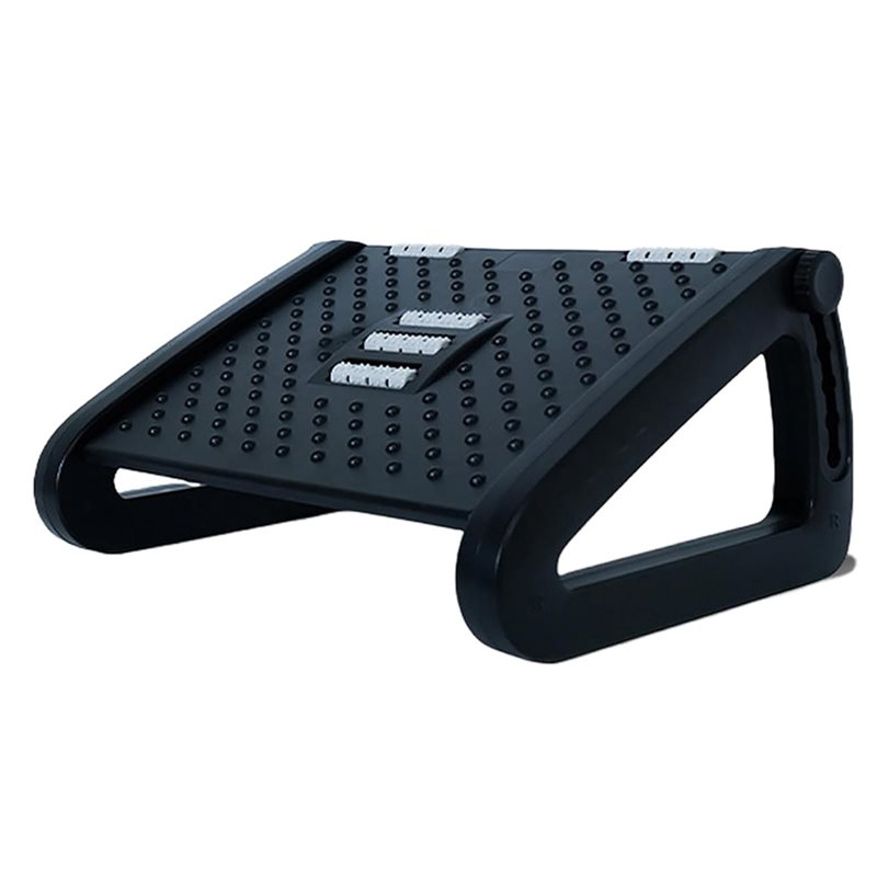 Under Desk Hammock - A25F-デスク下用人間工学に基づいたフットレスト、調節可能な小型ポータブルフットスツールマッサージャーフットハンモックアクセサリー（仕事用）