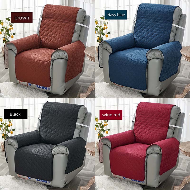 Office Furniture Group - 1枚組55cm*196cm/21.6インチ*77.1インチの滑り止め家具保護カバーセット：リビングルームの装飾用調整可能なリクライニングチェアとアームチェアカバー