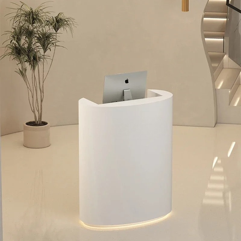 Office Furniture High End - 北欧のオリジナリティあふれる受付デスク シンプルで高級感のある美容室の受付デスク 衣料品店のオフィス家具 レセプションFYRD