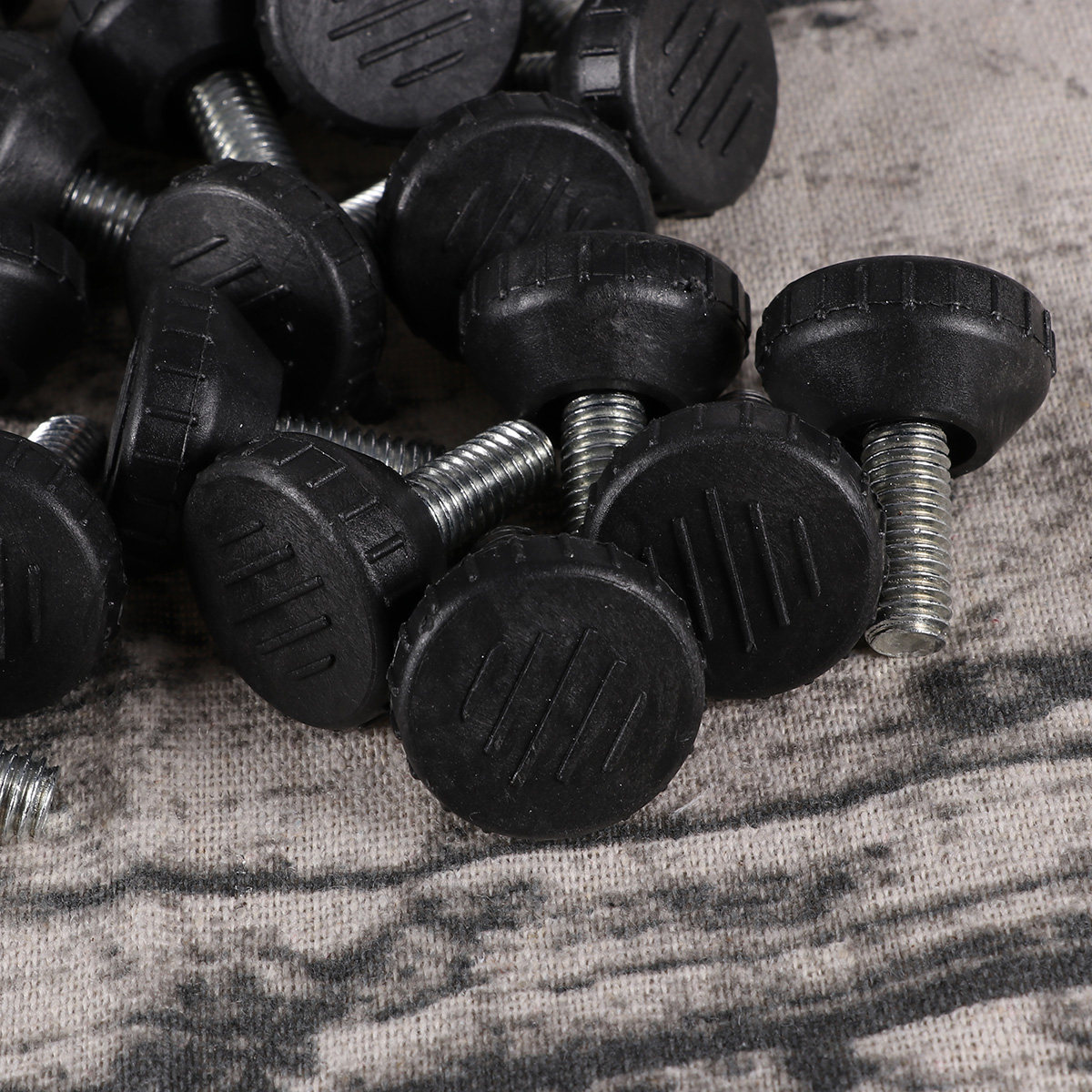 Office Furniture Equipment - 20 個家具足高さ調整可能なレベラー黒 M8x25mm スレッドプラスチックベースフットカップグライドパッドオフィス家庭用