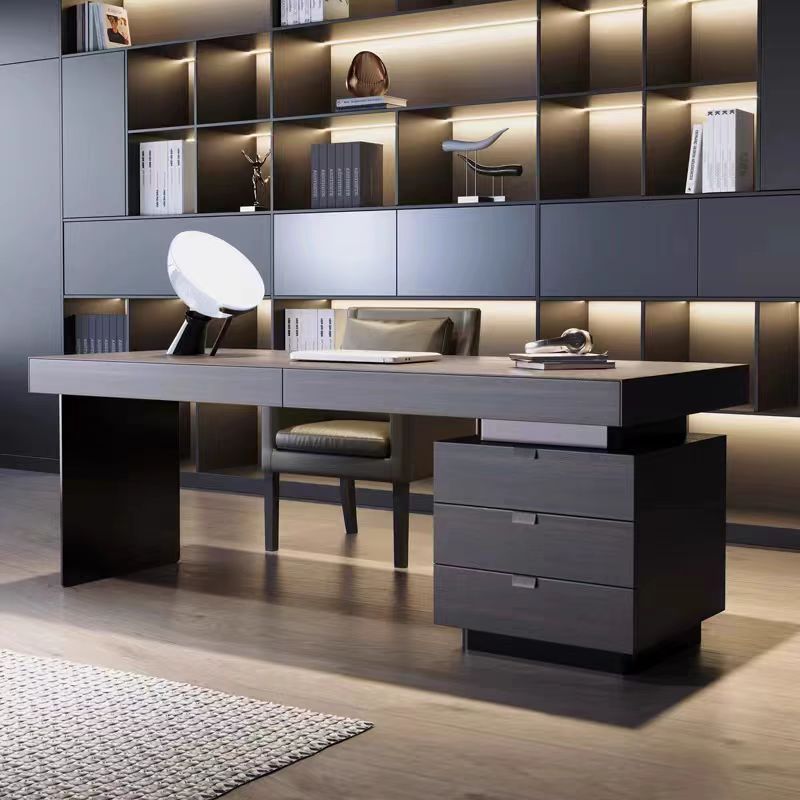 Office Furniture High End - 北欧風エグゼクティブオフィスデスク 高級木製ラグジュアリーホームオフィス家具デスク モダンCEOオフィスデスク #