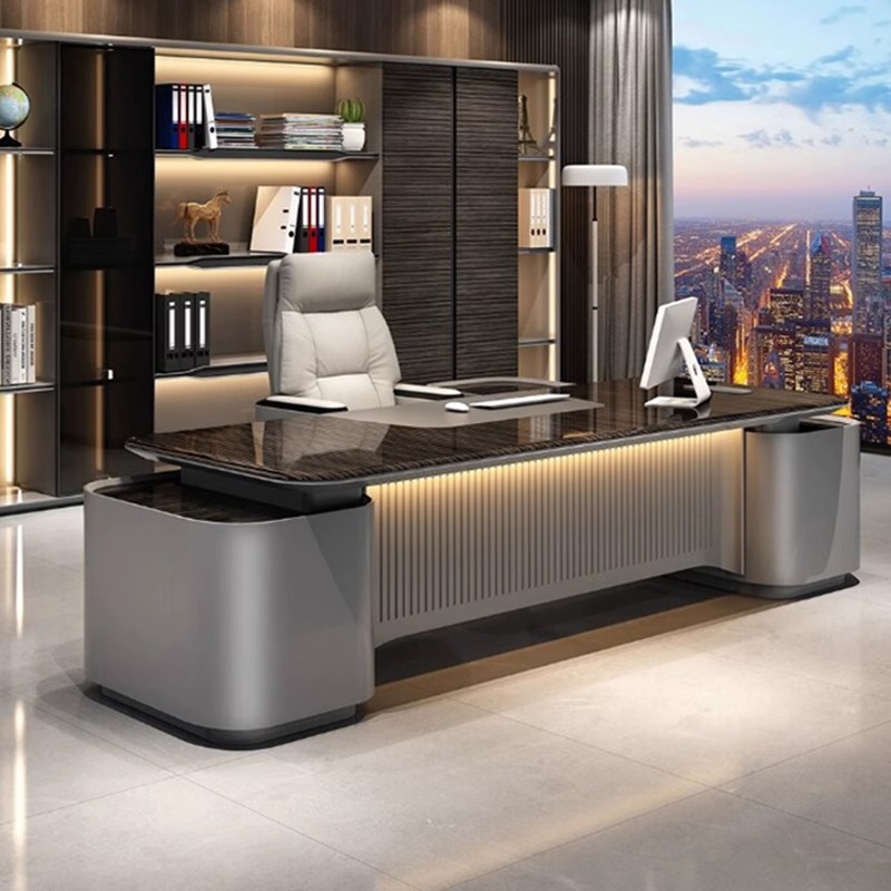 高級漆塗りエグゼクティブデスク、大型モダンオフィス家具、社長 - Office Furniture High End のレビューと価格