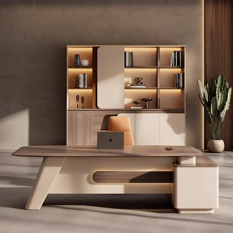 シンプルでモダンな高級リーダーシップオフィスデスクとチェア、 - Office Furniture High End のレビューと価格