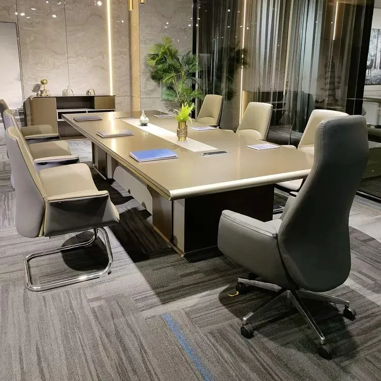 大型会議テーブル、軽贅沢、高級会議室、ビジネスシンプル、モダ - Office Furniture High End のレビューと価格