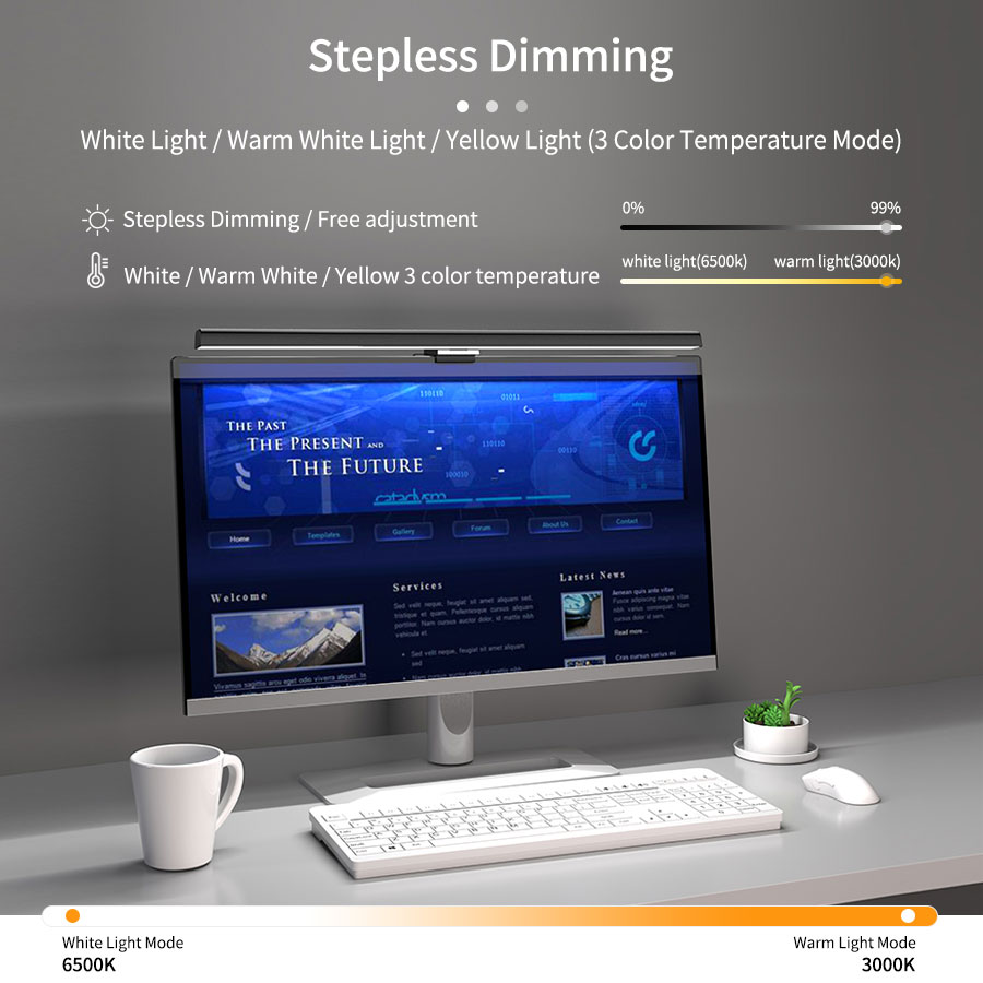 50cm LEDモニターライトバー スクリーンハンギングラン - Office Furniture Design のレビューと価格