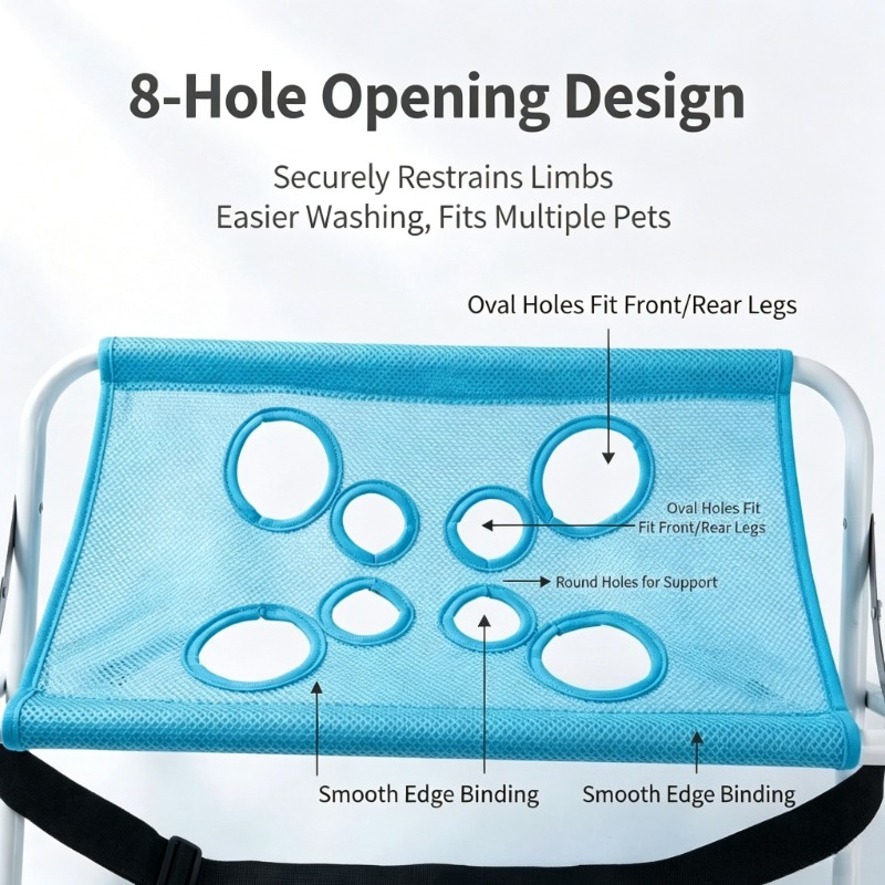 ペット用ハンモック、小型犬猫用爪切り・入浴台固定用具、傷防止 - Under Desk Hammock のレビューと価格