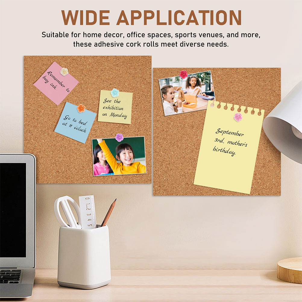 粘着式コルクロール DIY コルククラフトボード 粘着式掲示 - Office Furniture Online のレビューと価格