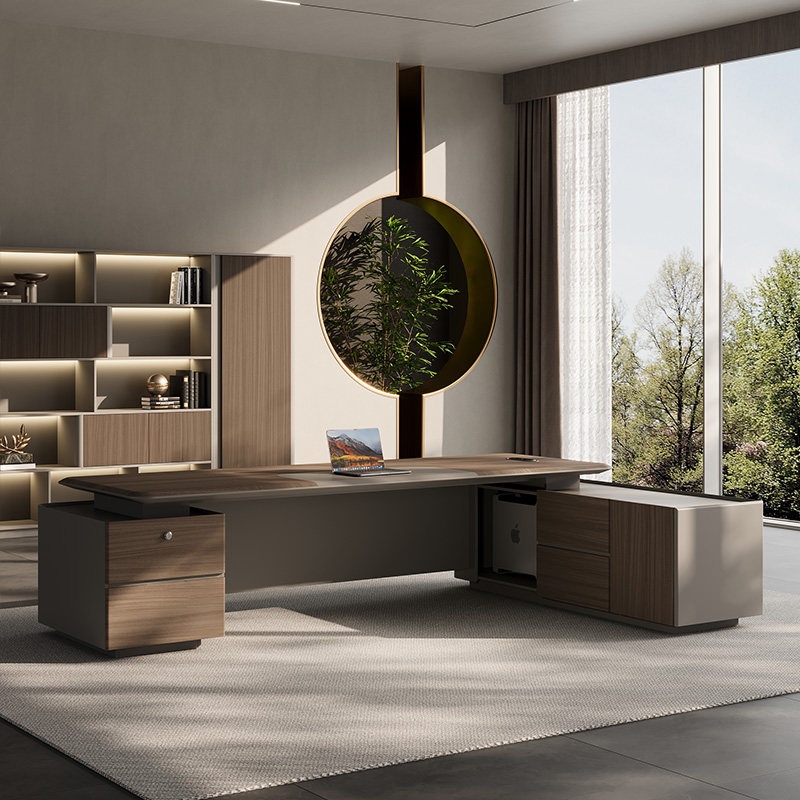 # エグゼクティブデスク＆チェアセット 高級モダンオフィス家 - Office Furniture High End のレビューと価格