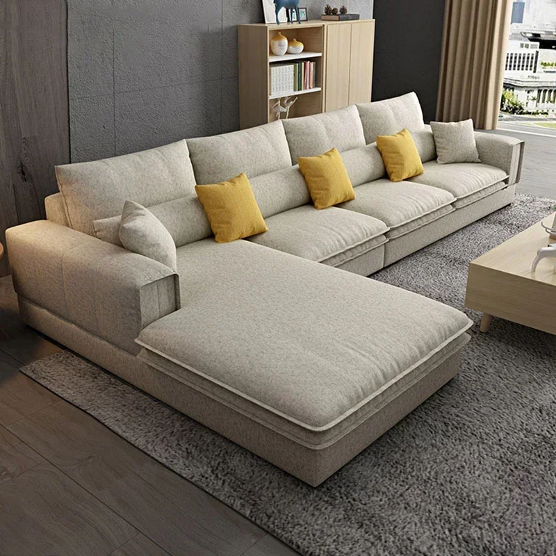 Y1 格安北欧モダンソファデザイン L字型ファブリックベルベ - Office Furniture Group のレビューと価格