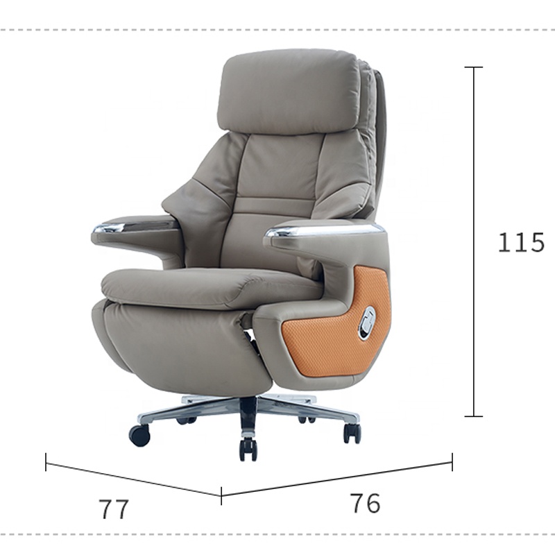 インテリジェントマッサージ電動レザーボスチェア軽量高級感オフ - Office Furniture High End のレビューと価格