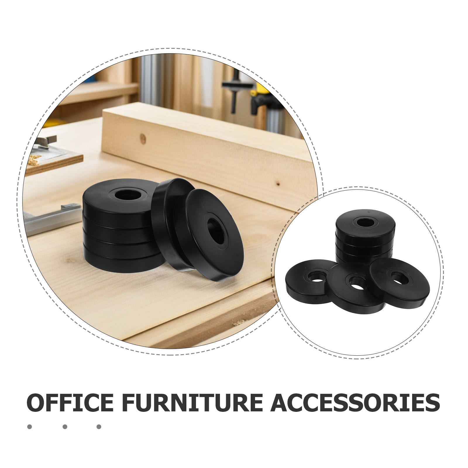 12個入りノンスリップ丸型キャスターパッド 家具床保護材 衝 - Office Furniture Equipment のレビューと価格