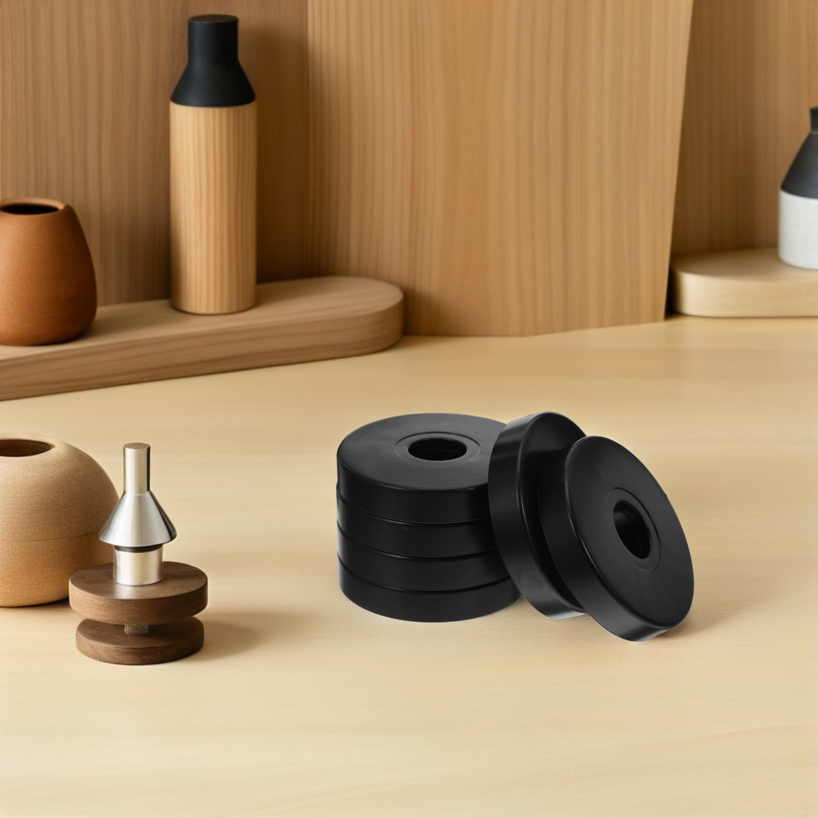 12個入りノンスリップ丸型キャスターパッド 家具床保護材 衝 - Office Furniture Equipment のレビューと価格