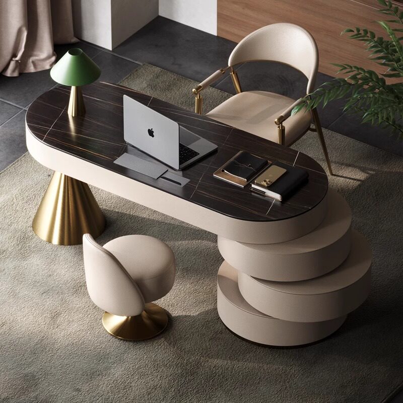イタリア製高級焼結石デスク モダンミニマリストホームオフィス - Office Furniture High End のレビューと価格