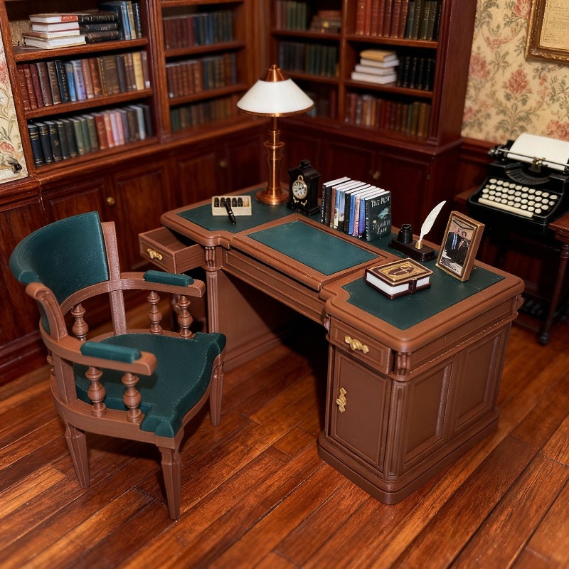 オリジナル 1/12 ミニチュアヴィンテージアメリカンスタイ - Office Furniture Equipment のレビューと価格