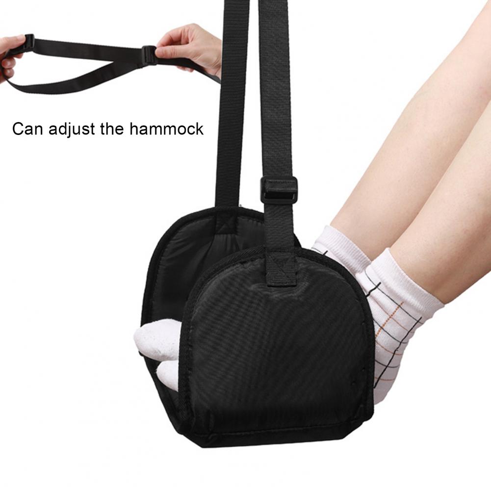飛行機用フットハンモック 長さ調整可能 プラットフォームベー - Under Desk Hammock のレビューと価格