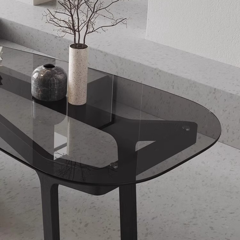 イタリア製ボスカーブガラスオフィスデスク 高級感 ミニマリス - Office Furniture High End のレビューと価格