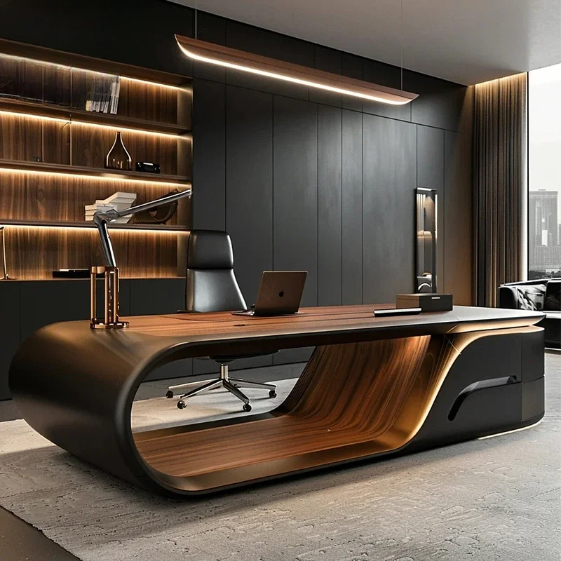 新しい中国製木製モダンシンプルエグゼクティブデスク（引き出し - Office Furniture High End のレビューと価格