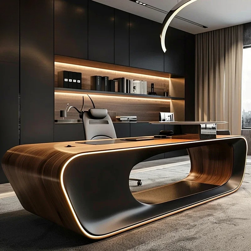 新しい中国製木製モダンシンプルエグゼクティブデスク（引き出し - Office Furniture High End のレビューと価格